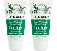 Natessance Masque Purifiant Avant-Shampoing Tea Tree Crème 2x150 ml