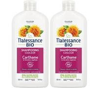 Natessance Shampooing Couleur Bio Carthame et Kératine Végétale Cheveux Colorés 2x500 ml
