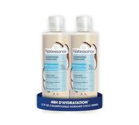 Natessance - Shampooing Extra-Doux à la Noix de Coco BIO - Usage Fréquent - Cheveux Normaux à Sensibles - Nettoyage Doux - Lot de 2 × 250ml