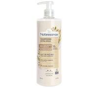 Natessance - Shampooing Extra-Doux au Lait de Riz BIO - Usage Fréquent - Cheveux Normaux à Sensibles - Respecte le Cuir Chevelu - 500ml