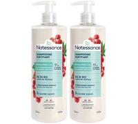 Natessance Shampooing Réparateur Fortifiant à l’Huile de Ricin et Kératine 2x500 ml