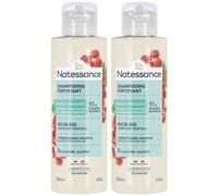 Natessance Shampooing Réparateur Fortifiant Ricin et Kératine Végétale 2x100 ml