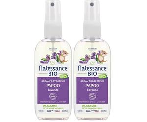 Natessance - Spray protecteur Papoo - Lavande - Certifié Bio Cosmos Organic - Flacon de 100 ml (Lot de 2)