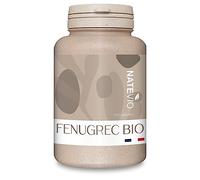 NATEVIO - Fenugrec Bio - Poudre de graines 1280 mg - 100% Naturel - Pilulier de 180 gélules - Vitamine allaitement - Ménopause - Fenugrec poitrine - Fabriqué en France - Certifié Bio