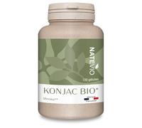 NATEVIO Konjac Bio - 3360 mg glucomannane - 180 gélules minceur puissantes - Coupe faim - Perte de poids - Phytothérapie - Fabriqué en France - Certifié Bio