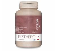 NATEVIO Riztherol+ 5 actifs - Levure de Riz Rouge - Ail Noir - Q10 - Omega 3 - Extrait Olive - Cure de 2 mois