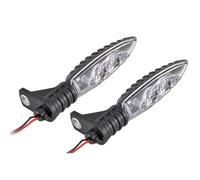 NATGIC 1 Paire De Clignotants Avant à LED Orange, Clignotants Avant De Moto pour B-MW F650GS F700GS F800G F800R F800S F800ST HP2 Sport K1200R K1300R R1200GS R1200R - Lentille Transparente