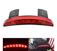NATGIC 1 PCS Feu de Freinage de Moto Bord de Garde-Boue Arrière LED Rouge Feu Arrière de Course de Moto pour Har*ley Spor-tster XL 883N 1200N XL1200V XL1200X - Coque Rouge