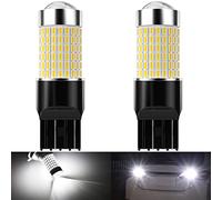 NATGIC 7443 7440 T20 LED ampoules Blanc xénon 3000LM 3014SMD 144-EX avec projecteur à lentille pour feux arrière à freinage vers larrière, 12-24 V (pack de 2)