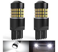 NATGIC 7443 7444NA 7440 7440NA Ampoules LED Blanc xenon 1800LM 3014SMD 78-EX avec projecteur à objectif pour feux de recul arrière, 12-24 V (lot de 2)