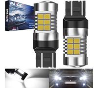 NATGIC 7443 7444NA 7441 992 T20 Ampoules LED Xenon White 21 - chipsets EX 2835 SMD avec lentille de projecteur pour feux de recul de queue de frein, 10-16V 10,5W (pack de 2)