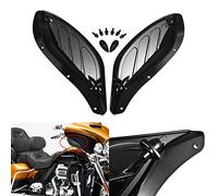 NATGIC Déflecteur d'air en plastique ABS pour Harley Touring 96-13 Noir