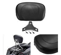 NATGIC - Dossier de Moto arrière Noir à Clous de siège Passager - Coussin Amovible pour Harley Yamaha Honda Suzuki Kawasaki/Custom Bikes/Choppers/Touring/Cruiser