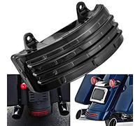 NATGIC Feu arrière de moto, feu arrière Tri-Bar, feu stop L-E-D avec clignotant et feu de course pour Ha-rley Dav-idson FLHX FLTRX Street Glide Touring - Verre fumé