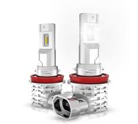 NATGIC H11 H8 H9 Ampoules Antibrouillard LED Hight Power 55W Super Bright CanBus Sans Erreur Feux de Jour 3200LM & 6500K Blanc Xénon DC 9V - 32V - Garantie 2 ans (Pack de 2)