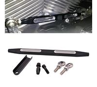 NATGIC Levier de vitesses noir chromé CNC pour Harley Davidson Electra Glide CVO Road Gilde Street Glide Ultra Limited Road King Custom Softail Springe Road King BadBoy CrossBones Fatbob