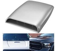 NATGIC Voiture Air Vent Couverture Couvercle Universal Car Air Décoratif flux D'admission hotte Scoops Capot Vent Autocollant Couverture Capot - Argent/Gris