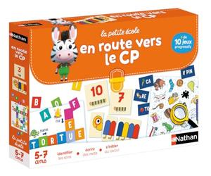 Nathan - 30052 - en Route Vers Le CP!, Moyen | 10 Jeux Pogressifs - Apprendre Lecture, Sons, Écriture, Calcul et Observation - École Maternelle, Primaire, Élementaire