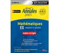 Nathan Annales BAC 2005 Mathématiques ES G