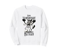 Nathan - Beau nom de garçon avec Un Petit démon Mignon Sweatshirt