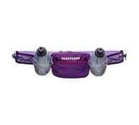 Nathan Ceinture de course à pied d'hydratation avec poches de rangement, Trail Mix Plus, ceinture isotherme pour bouteille d'eau, marche, randonnée, violet, OSFM, Isolant