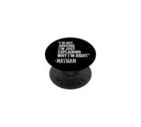 Nathan Citation drôle Anniversaire Personnalisé Idée de nom Ingénieur PopSockets PopGrip Adhésif