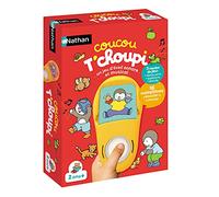 Nathan - Coucou T'choupi - Jeu d'Éveil Sonore Musical Enfant - Dès 2 Ans | Jeu Éducatif T'choupi - 3 Modes de Jeu (Découverte, Questions, Écoute) - 16 Comptines à Ecouter et Chanter - Cadeau Enfant