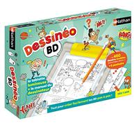 Nathan - Dessinéo BD - Tablette Dessin Enfant - Créer des BD - Dès 7 Ans | Créer des Bandes Dessinées avec une Tablette Lumineuse A4 - 480 Modèles, 6 Pochoirs et Guide pour Apprendre à Dessiner