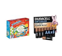 Nathan - Dessineo Mon Atelier de Dessins, Tablette a Dessin Enfant, Projecteur Dessin, Apprendre a Dessiner Par Étape + DURACELL Optimum Piles AA (Lot de 8) - Piles Alcalines 1,5V
