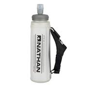 Nathan ExoShot Lite 14 oz Lite Black/Reflective Silver 420 Mililiter Hydr-Handheld, unisexe, transparent, réfléchissant, 420 ml
