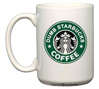 Nathan For You Dumb Starbucks Coffee Mug or Tea Cup by BeeGeeTees (15 oz) by BeeGeeTees