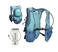 Nathan Gilet d'hydratation pour course à pied - Sac d'hydratation de 2 litres avec valve de morsure - Poche compatible smartphone pour ranger les essentiels - Conçu spécialement pour les femmes (coloris framboise)