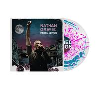 Nathan Gray & The Iron Roses – Rebel Songs – LP (vinyle coloré bleu/rose/blanc)