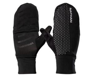 Nathan, HyperNight Gant Convertible réfléchissant, Noir/imprimé géométrique, Taille M