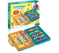 Nathan - J'apprends à Compter - Jeu Éducatif Enfant - 4 à 6 Ans | Compter Jusqu'à 12 - Additions, Soustractions et Multiplications - 15 Planches et 72 Jetons Autocorrectifs - Maternelle