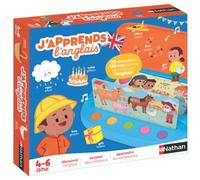 Nathan - J'apprends l' Anglais - Jeu Éducatif Interactif - 4 à 6 Ans | Mallette Interactive - Apprendre l' Anglais - 30 Comptines, 120 Mots de Vocabulaire - Phrases du Quotidien - Maternelle