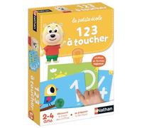 Nathan - La Petite Ecole - 1 2 3 à Toucher - Découvrir le Tracé des Chiffres, Se préparer à l'Ecriture - Jeu Educatif - Coffret de 6 Jeux Progressifs - Pour Enfants de 2 à 4 ans