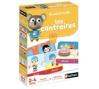 Nathan - La Petite École - Les Contraires - Jeu Éducatif - 2-4 Ans | 6 Jeux Progressifs Enfant - Jeu d'Association - Associe les Contraires, Développe le Vocabulaire - Maternelle Petite Section