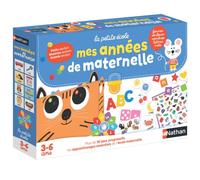 Nathan - La Petite École - Mes Années de Maternelle - De 3 à 6 Ans | Coffret avec 30+ Jeux Éducatifs pour Enfants - Formes, Couleurs, Nombres, Lettres, Mots - Petite, Moyenne, Grande Section