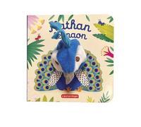 Nathan le paon Livre marionnette pour bébé - dès 3 mois - Hélène Chétaud - Casterman - cartonné - Album éveil dès la naissance
