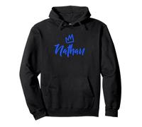 Nathan Le Roi/Couronne Bleue et nom pour Homme appelé Nathan Sweat à Capuche