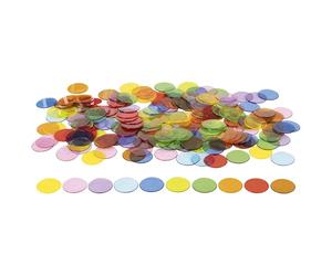 Nathan Maxi-jetons translucides-10 Couleurs