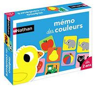 Nathan – Jeu éducatif – Mémo des Couleurs – 54 jetons grand format – Pour enfants de 2 ans et plus