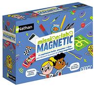 Nathan Kit scientifique Mission Labo Magnetic – Expériences sûres et amusantes – Dès 6 ans Multicolore