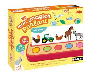 Nathan - Mon imagier parlant - Jeu éducatif - Jeu interactif - Découvre et apprend les mots - Dès 18 mois