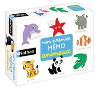 Nathan Jeu de mémoire Mon Premier Mémo Animaux – Découverte des animaux du monde – Dès 2 ans