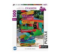 Nathan Puzzle 500 pièces «La croisée des chemins» – qualité sup. – Adultes & enfants dès 12 ans