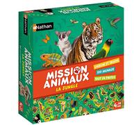 Nathan Nathan - Mission Animaux - La Jungle - Jeu D'Observation pour Enfants - Découvre Les Animaux De La Jungle - Se Joue en Famille - A Partir De 4 Ans 31315 Multicolore