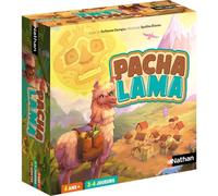 NATHAN - Pachalama - Jeu de société Famille Enfant - Course stratégique - Traverse Les Andes, troque Cacao et légumes, évite Les pièges des Autres Lamas - À partir de 6 Ans - 2 à 4 Joueurs
