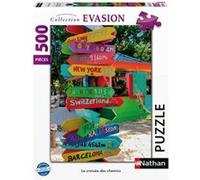 Nathan - Puzle 500 p - La croisee des chemins Orange G